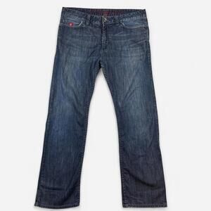 Vans Straight Leg Jeans Men’s 32 Medium Wash Skate Style Y2K Streetwear Casual